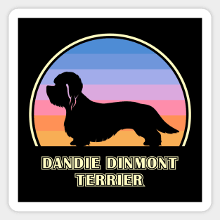 Dandie Dinmont Terrier Vintage Sunset Dog Sticker